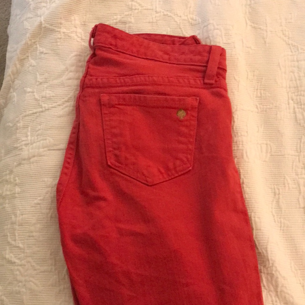 kate spade new york red denim jeans size 26
